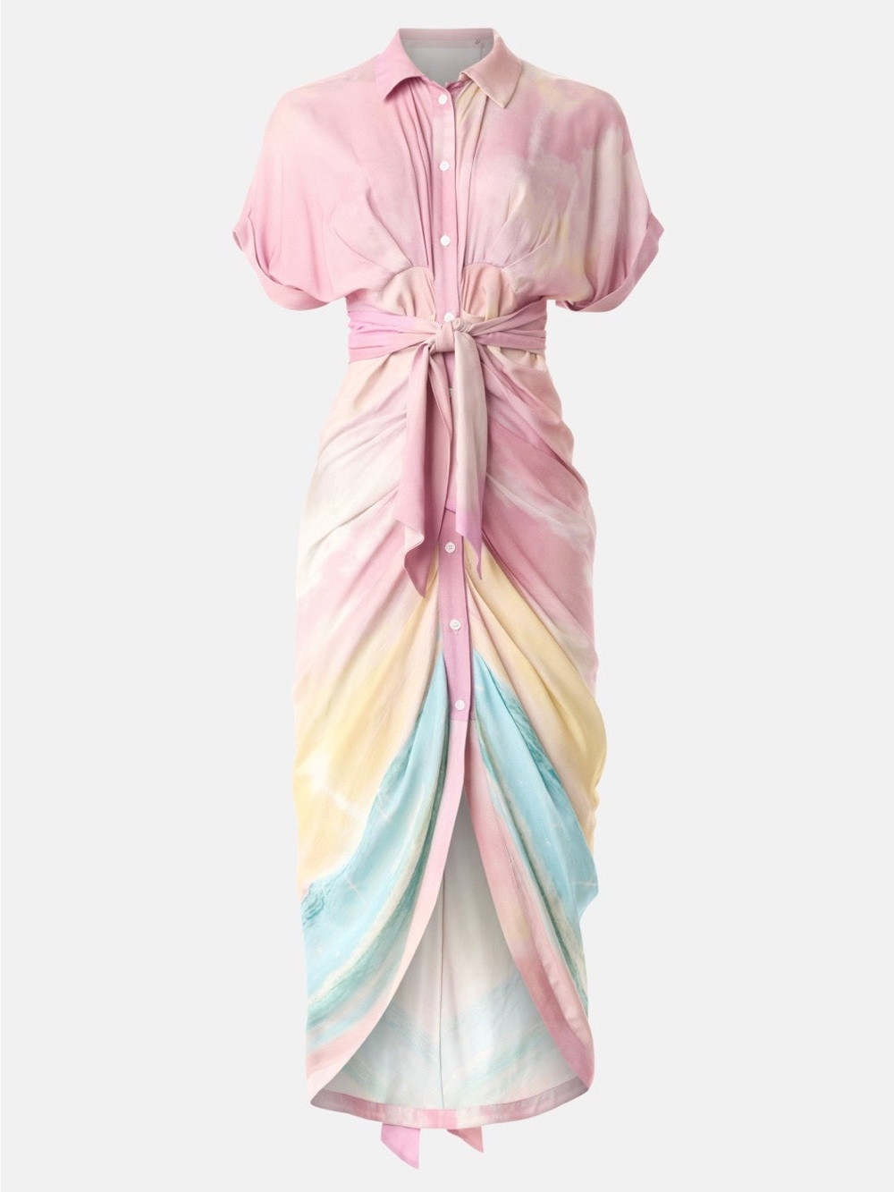 Le Superbe Pastel Tie-Dye Maxi Dress